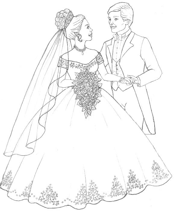 740 Christian Wedding Coloring Pages  Images